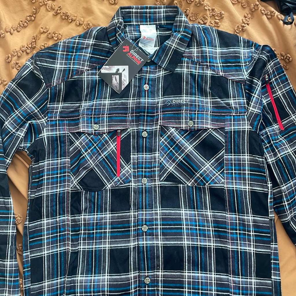 Men’s Direct Alpine “Dawson” Long Sleeve Shirt-New With Tags